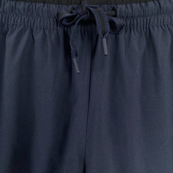 Athleta Colorblocked Shorts Navy Blue Black Running Women's Size 12‎ - Picture 3 of 6